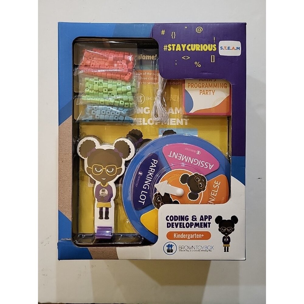Brown Toy Box Maya Coding & App Development Kindergarden+ STEAM Kit NEW NIB
